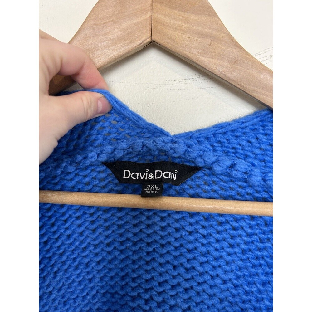 Davi & Dani Open Front Balloon Sleeve Cardigan Kn… - image 3